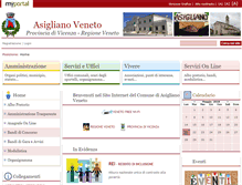 Tablet Screenshot of comune.asiglianoveneto.vi.it